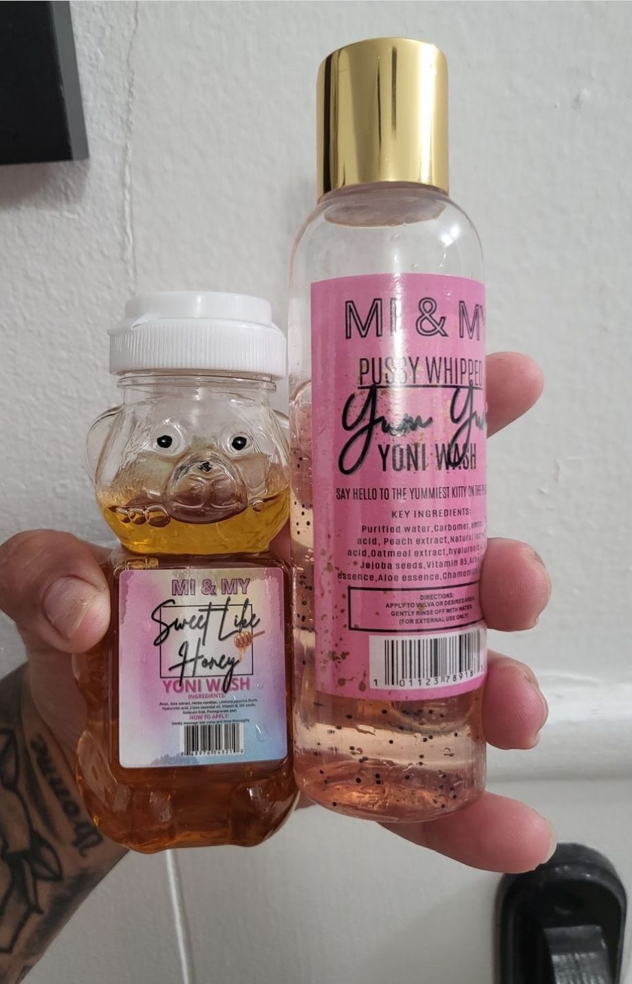 Customer photo review of Sweet Like Honey Yoni Wash