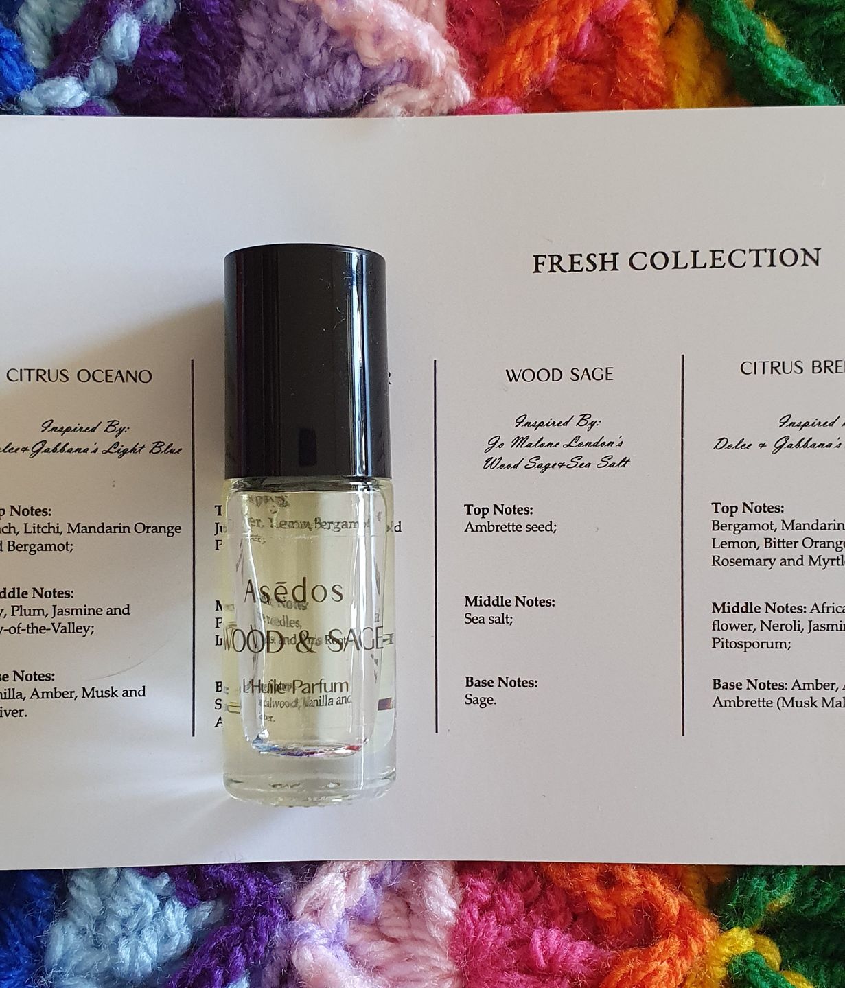 Customer photo review of WOOD SAGE PERFUME OIL
