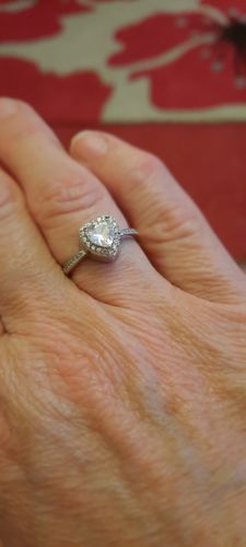 Customer photo review of Forever In My Heart Urn Ring