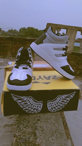 Customer photo review of SPYDER White Light Grey Men's High Top sneaker