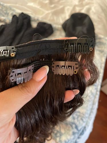 Customer photo review of Curly Dark Brown 110G