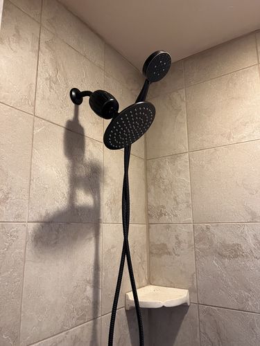 Customer photo review of 3-Spray Dual Shower Head Set