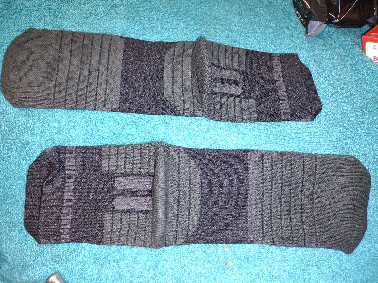 Customer photo review of Indestructible Compression Crew Socks - 2 Pairs - Upsell