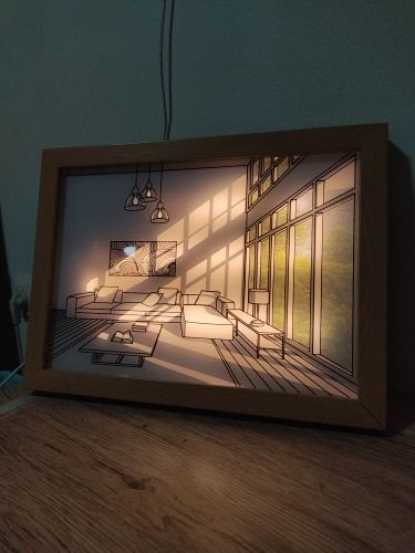 Customer photo review of IllumenArt™ 3 Tone LED Smart Artwork