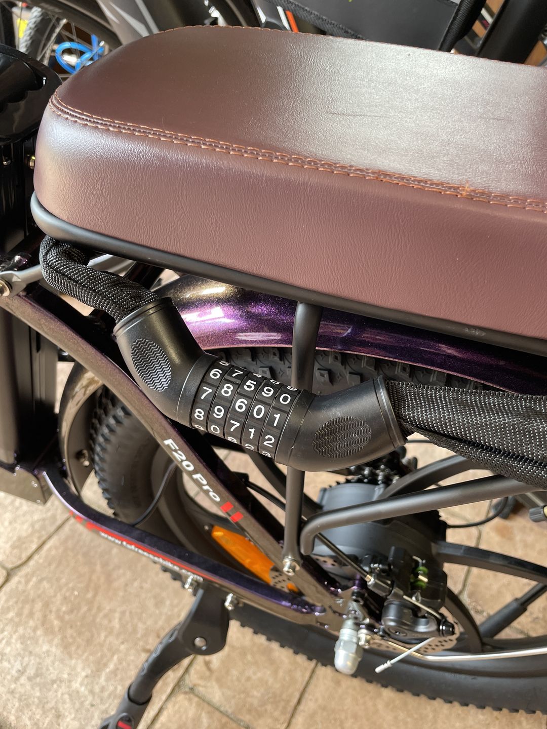 Customer photo review of Combination Bicycle Chain Lock