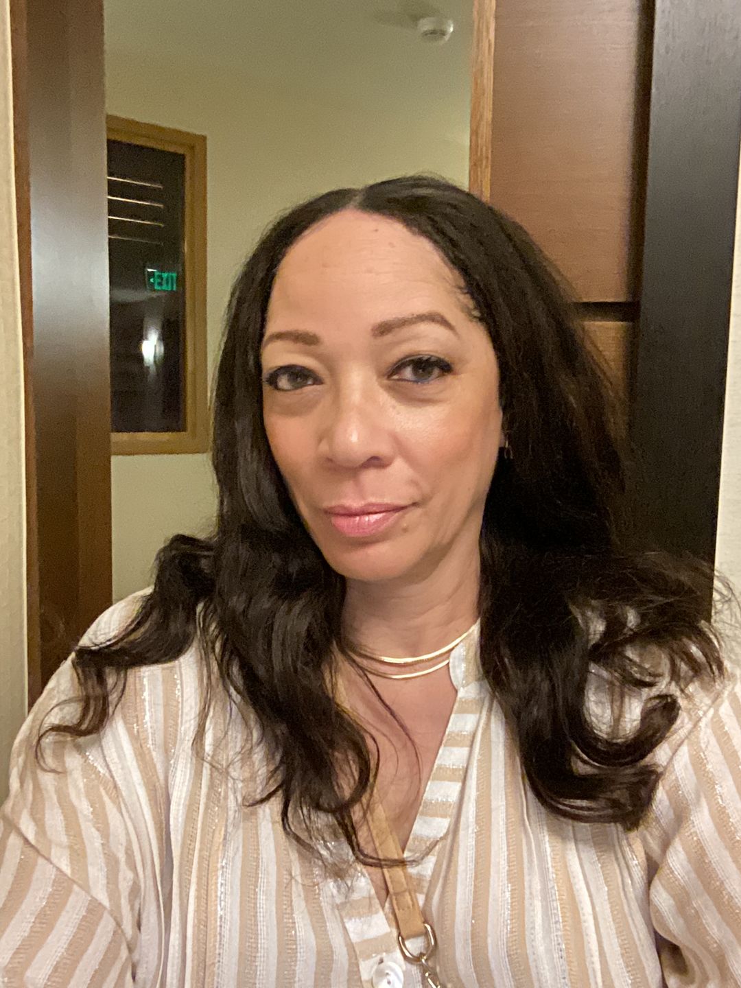 Customer photo review of Body Wave Tape In Hair Extension