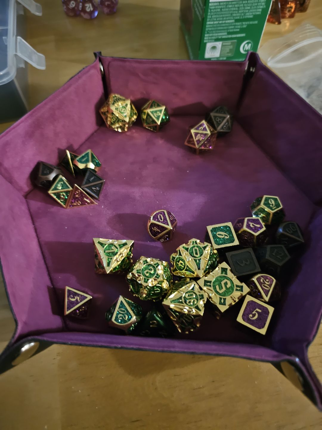 Customer photo review of Hexagon Core - Dice Tray