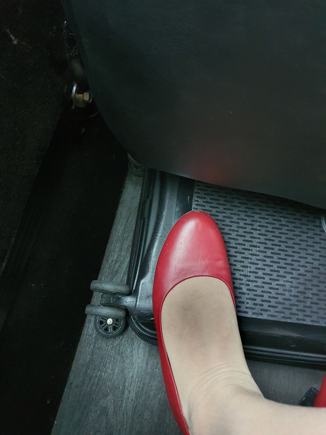 Customer photo review of Piccadilly Ref: 140072 Merlot Flight Attendant Crew Shoes For Emirates Uniform