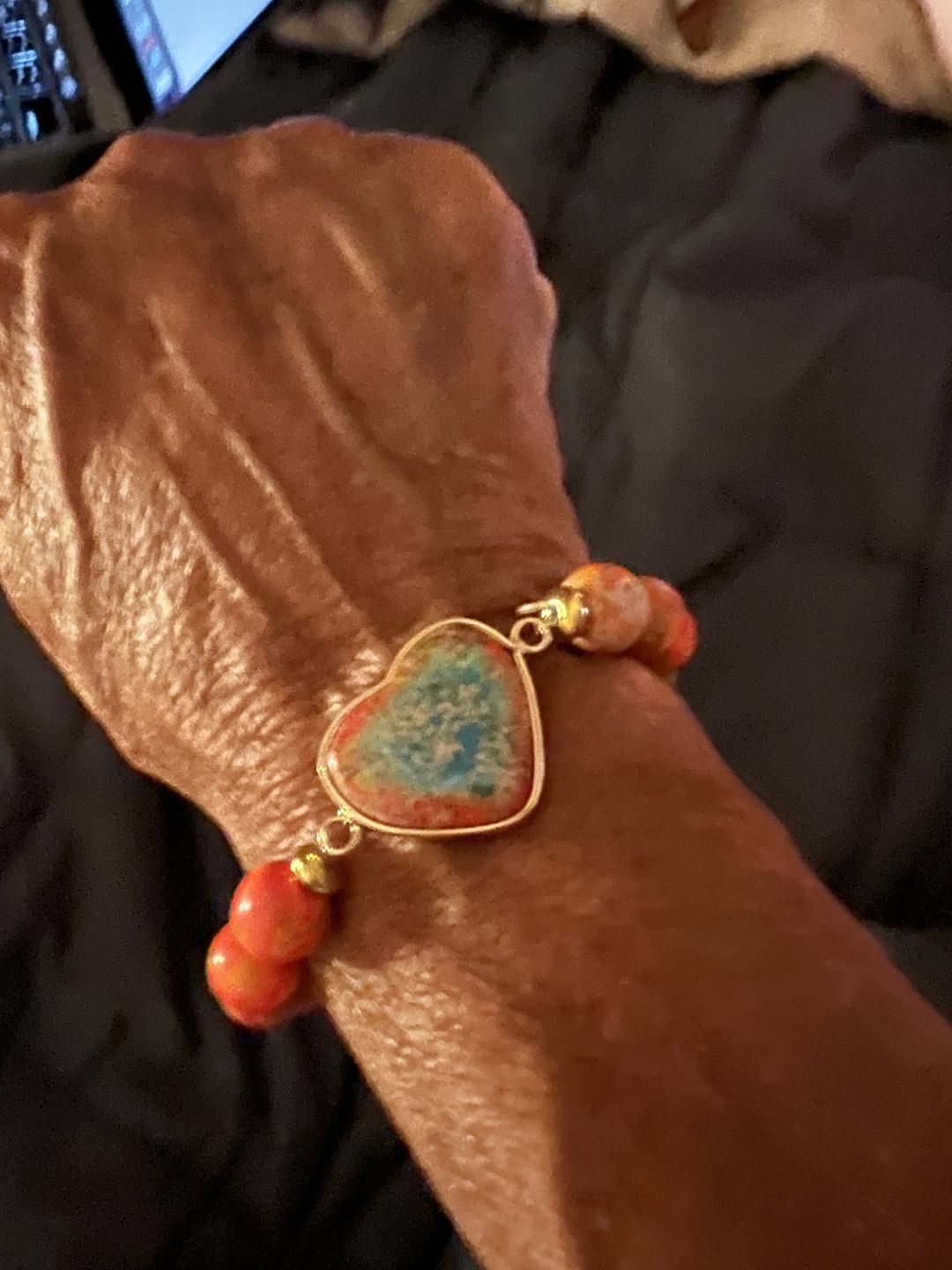 Customer photo review of Love of Fire Healing Bracelet