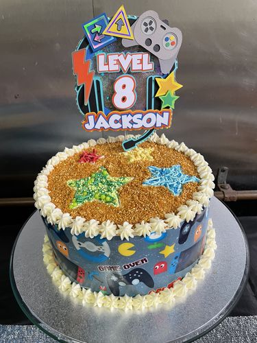 Customer photo review of Video Game - Icing Cake Wrap