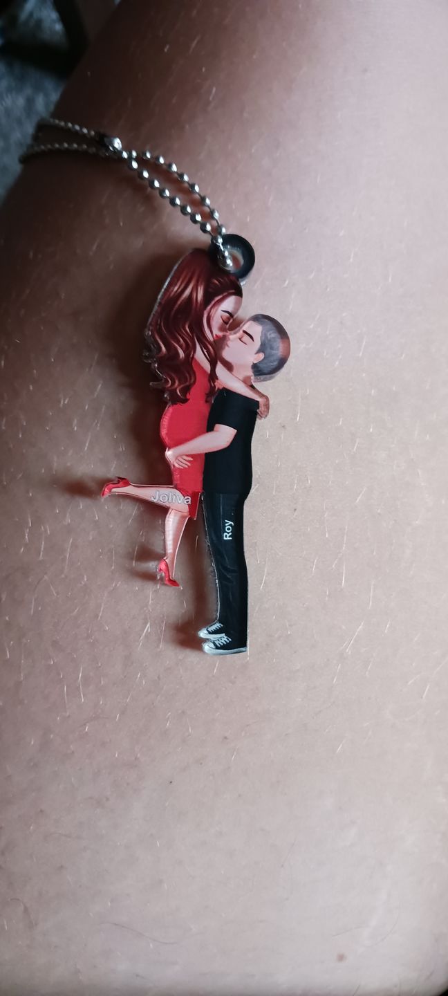 Customer photo review of Hug Couple Personalized Ornament Perfect Gift For Your Lover