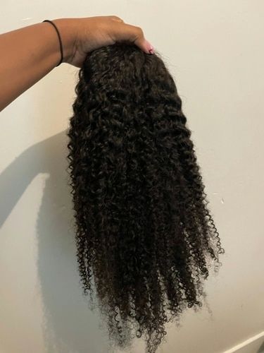 Customer photo review of No Sew In, No Glue Afro Curl Wig U Part Wig/ V Part Wig