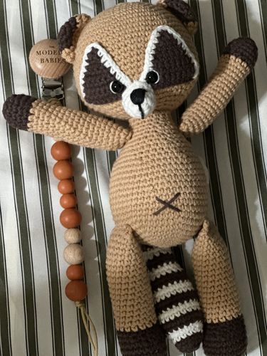 Customer photo review of David the Raccoon
