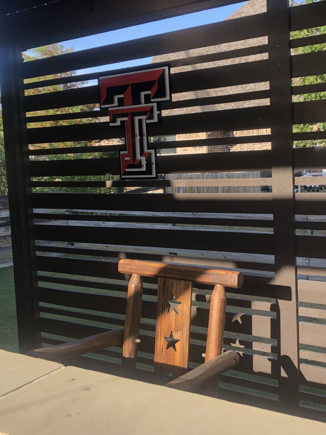 Customer photo review of Texas Tech Red Raiders "DOUBLE T" 3D Vintage Metal Wall Art