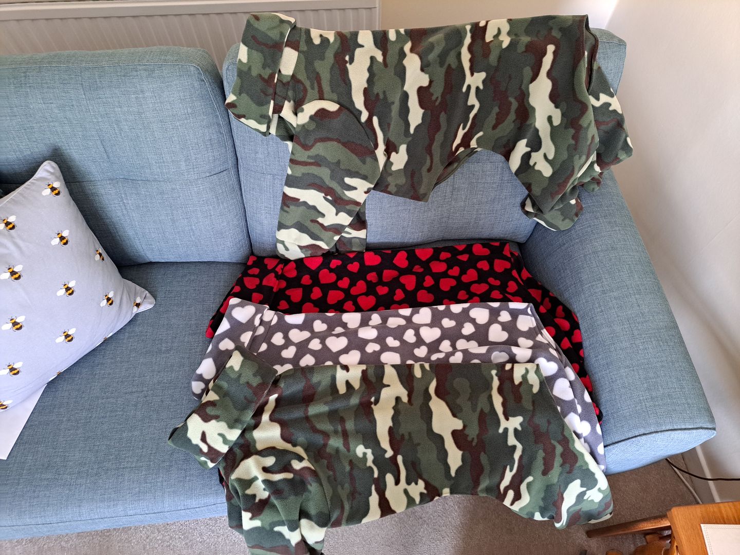 Customer photo review of All Over Hearts Anti Pill Polar Fleece Fabric