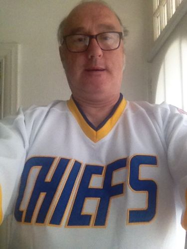 Customer photo review of Charleston Chiefs Hanson Brothers Slapshot Hockey Jersey