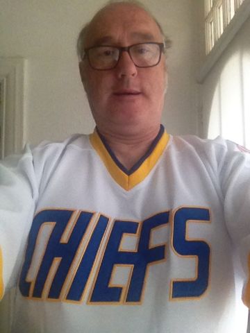 Customer photo review of Charleston Chiefs Hanson Brothers Slapshot Hockey Jersey