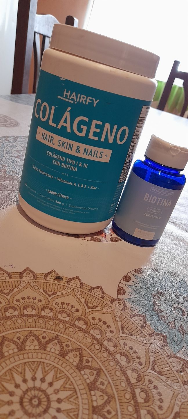 Customer photo review of Colágeno Hair, Skin & Nails
