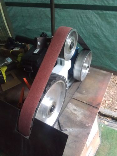 Customer photo review of 2 x 72 Inch EdgeCore Premium Ceramic Grinding Belts