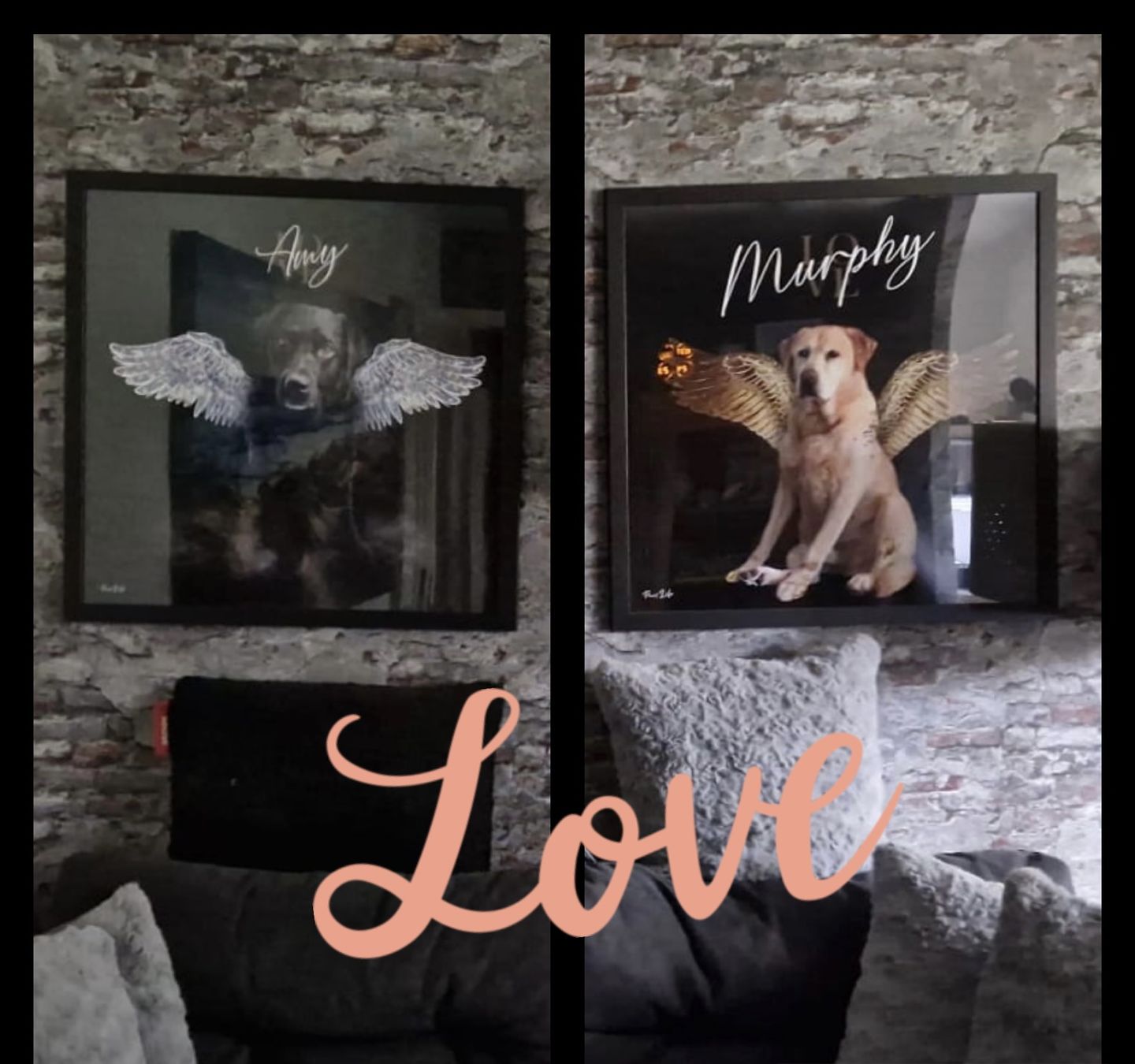 Customer photo review of Personalisiertes Portrait - Diamant Engel Stil