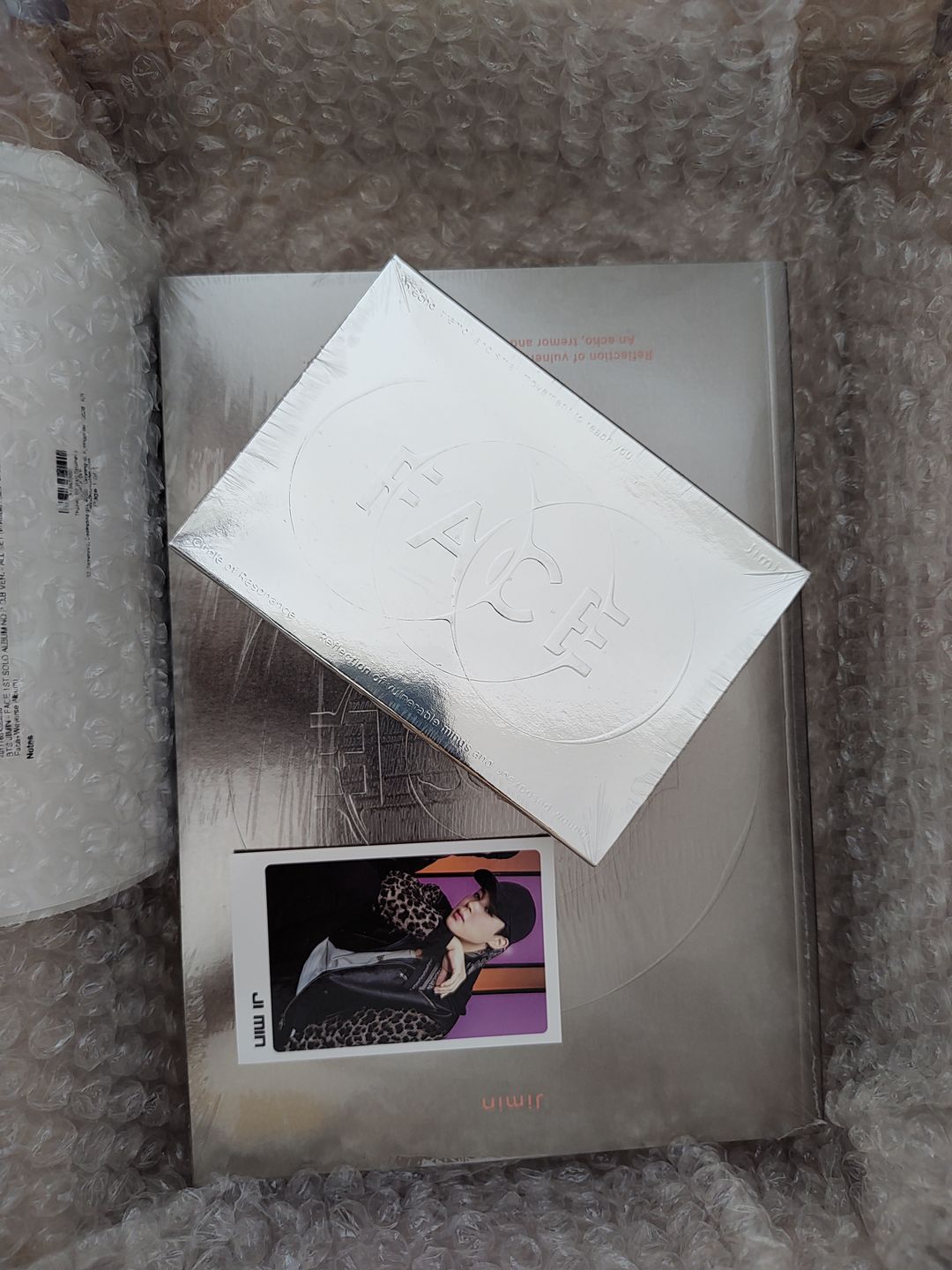 Customer photo review of BTS JIMIN - FACE 1ST SOLO ALBUM NO P.O.B VER.
