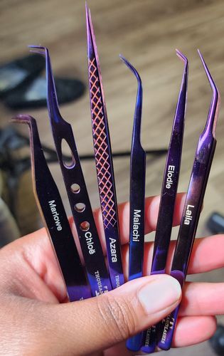 Customer photo review of PURPLE PLASMA TWEEZERS KIT