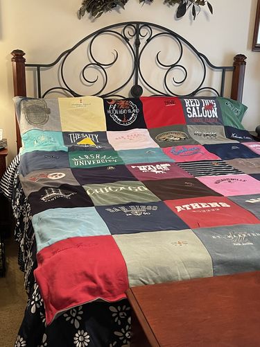 T-shirt quilt from university of san diego by Michelle from WV