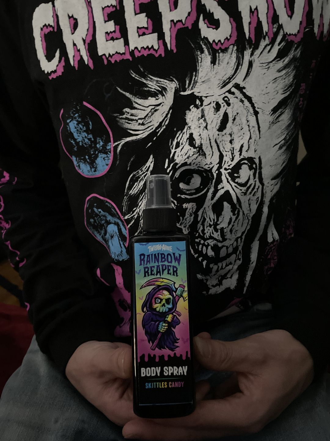 Customer photo review of Rainbow Reaper Body Spray