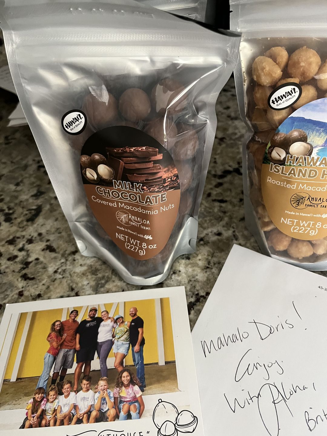 Customer photo review of Milk Chocolate Macadamia Nuts