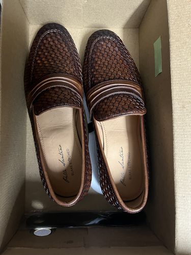 Customer photo review of Handwoven Loafers - Cognac