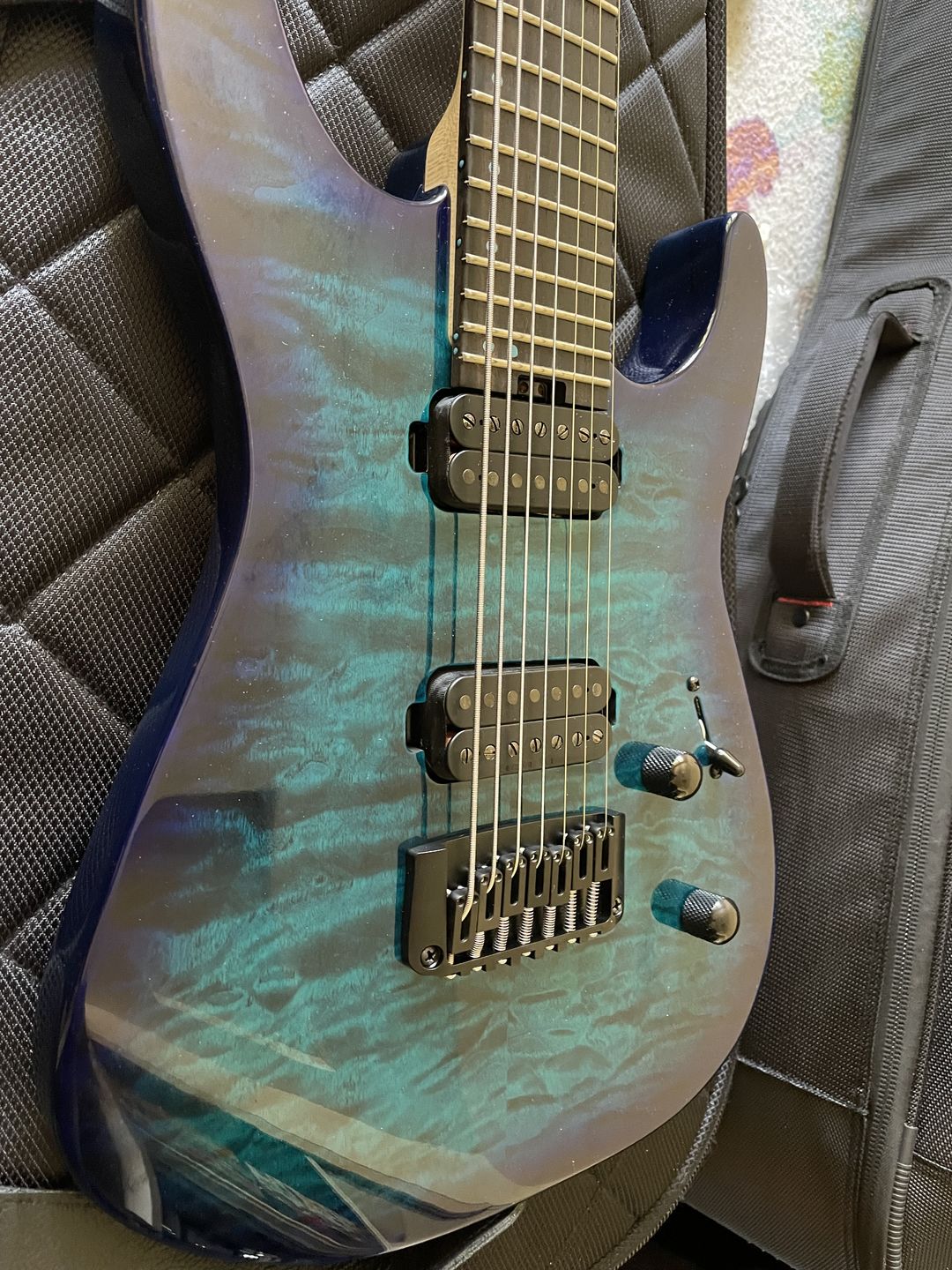 Customer photo review of 7 String Ibby HM Guitar Bridge