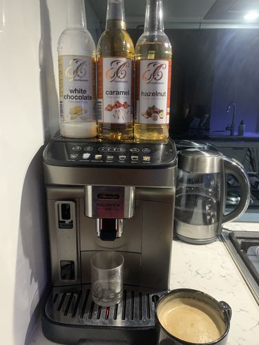 Customer photo review of Caramel Coffee Syrup