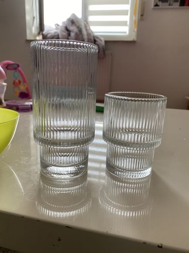 Customer photo review of RIFFLE GLASS SHORT + LONG SET | PARIS