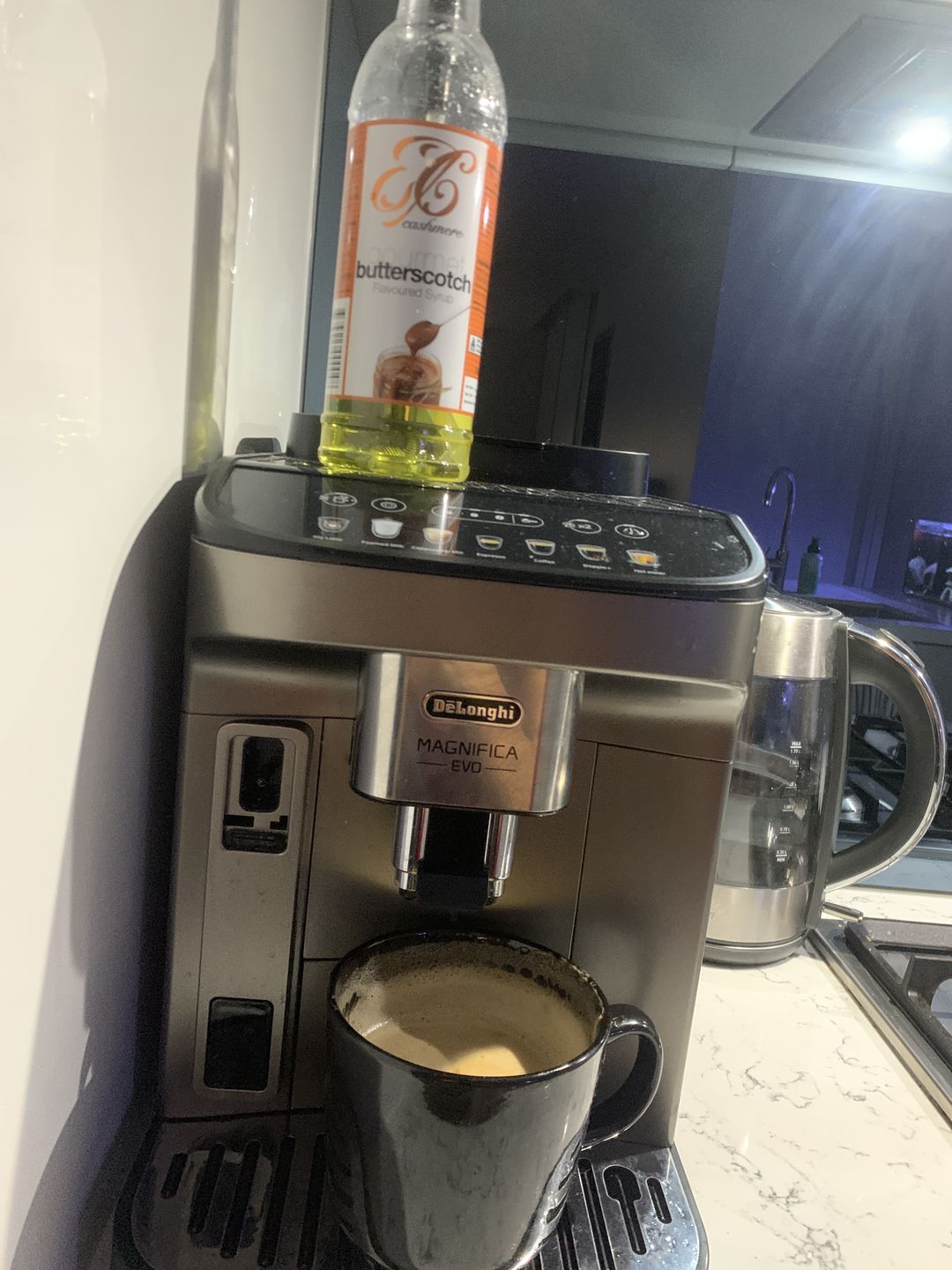 Customer photo review of Butterscotch Coffee Syrup