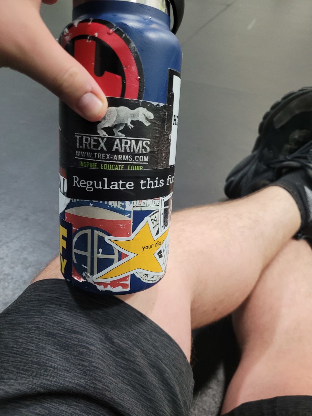 Customer photo review of Regulate this d1c|< Sticker