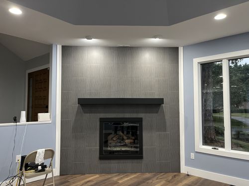 Customer photo review of Custom Metal Shelves: Non-Combustible, 25+ Finishes, Any Size