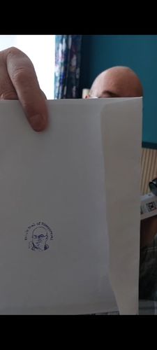 Customer photo review of Self-Inking Face Stamp