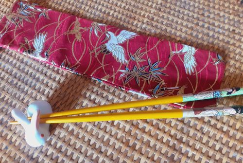 Customer photo review of Étui Baguettes Japonaises Grue