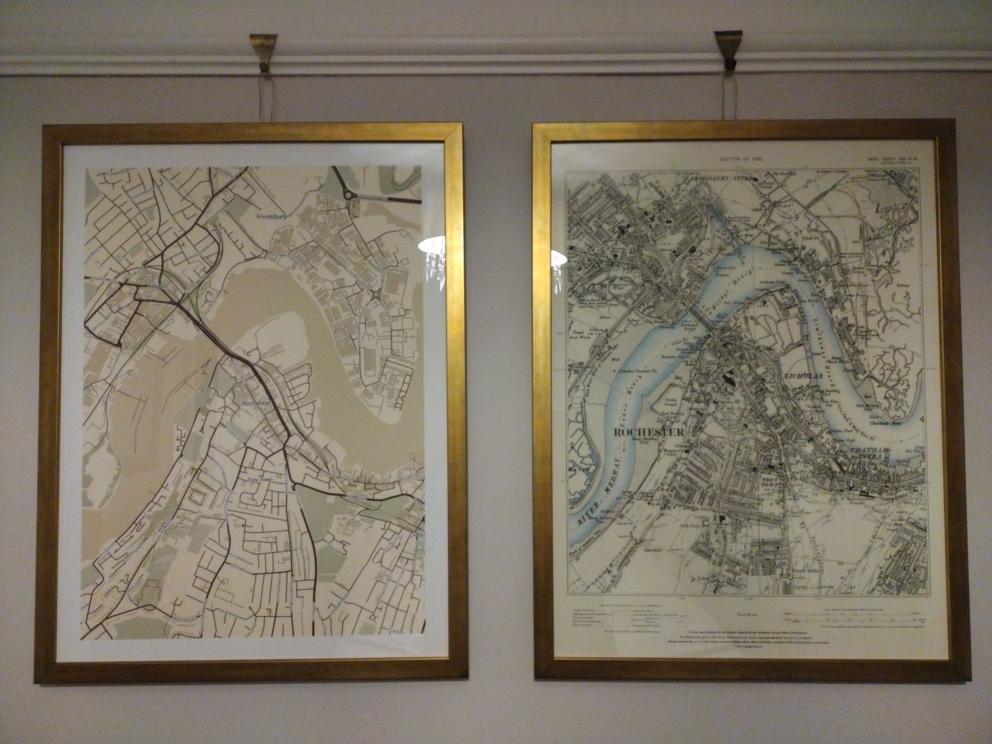 Customer photo review of Personalised Modern Map - Make Your Own City & Street Map