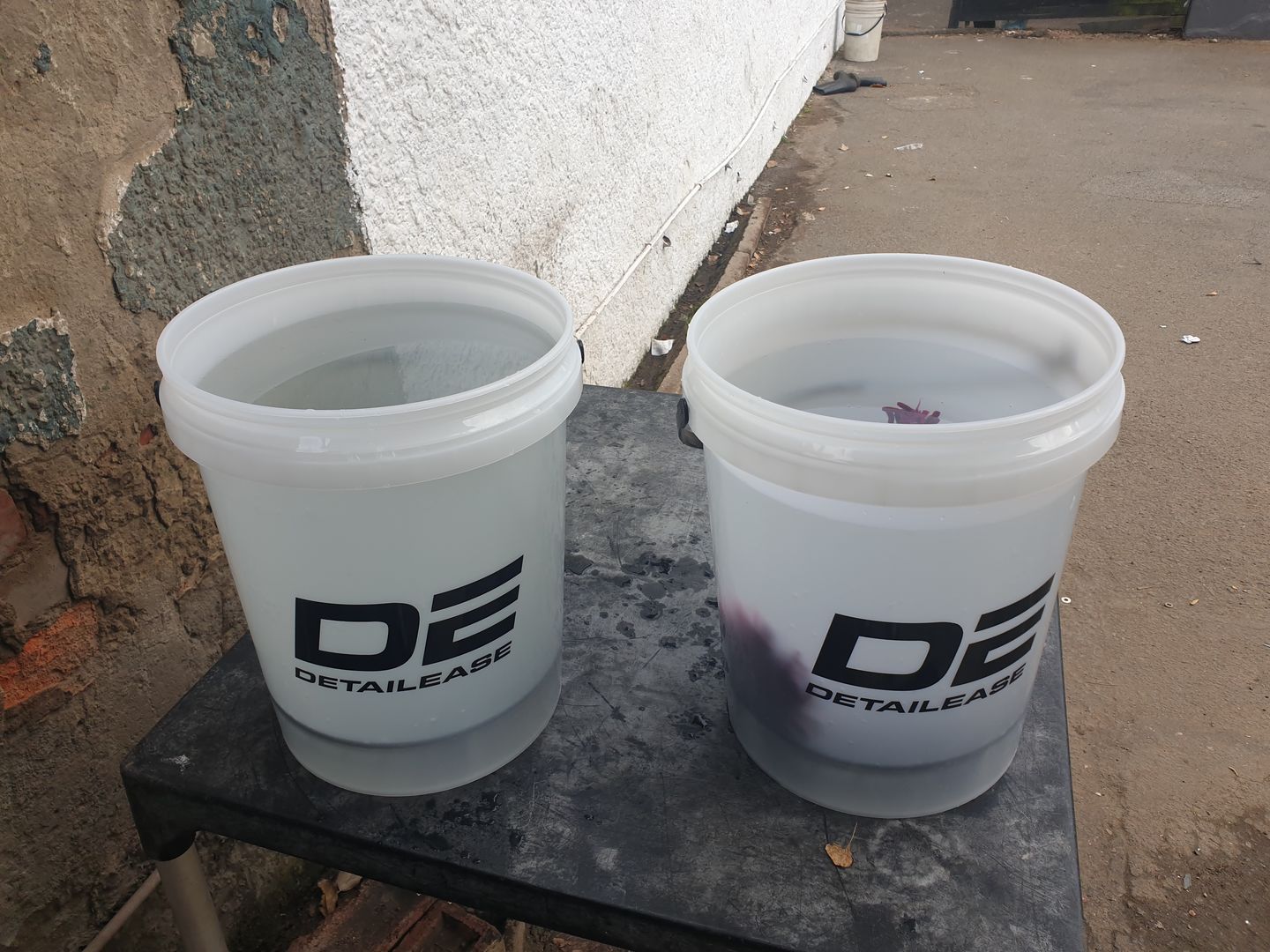 Customer photo review of Clear 20 Liter Detailing Bucket