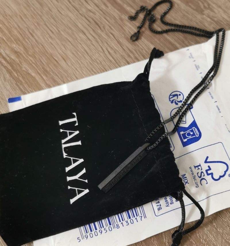 Customer photo review of Ayatul Kursi Bar Halskette