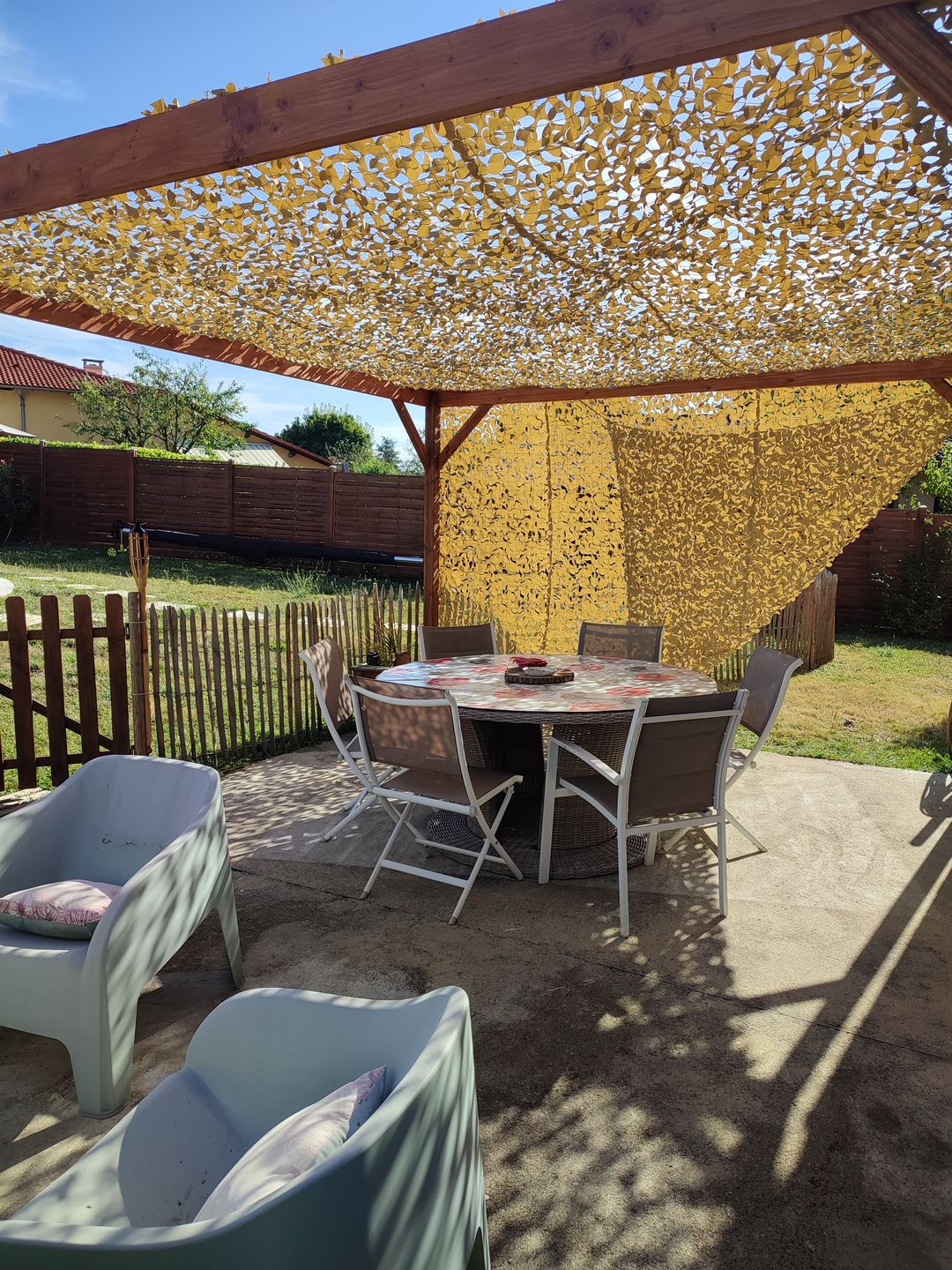 Customer photo review of Filet de camouflage renforcé sable
