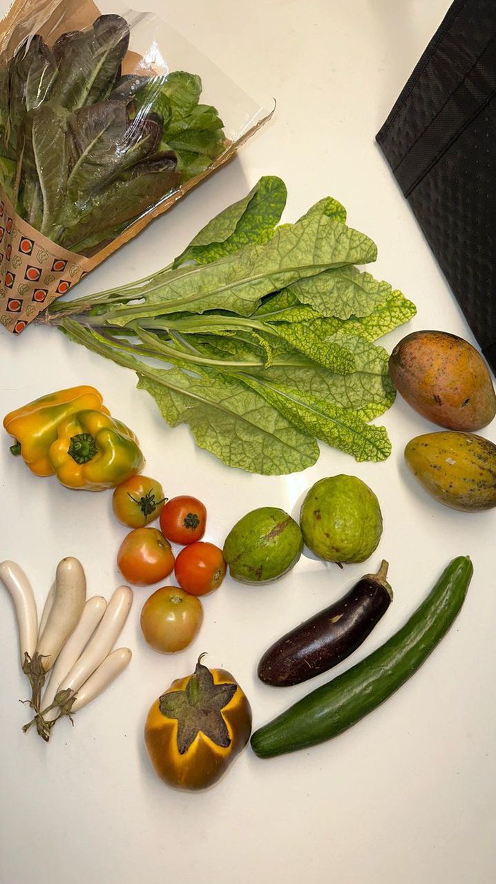 Customer photo review of "Cherry" (Small) Tote Bag, Fruit & Veggie Mix