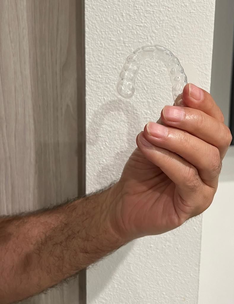 Customer photo review of 2mm Hard Night Guard - Custom Night Guard For Moderate Teeth Grinding/Clenching
