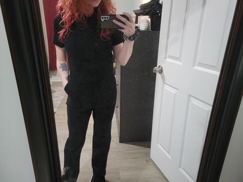 Customer photo review of Pit Crew Jumpsuit Black