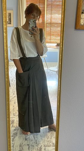 Customer photo review of Long Suspender Pant Supender Dress Pant(1328)