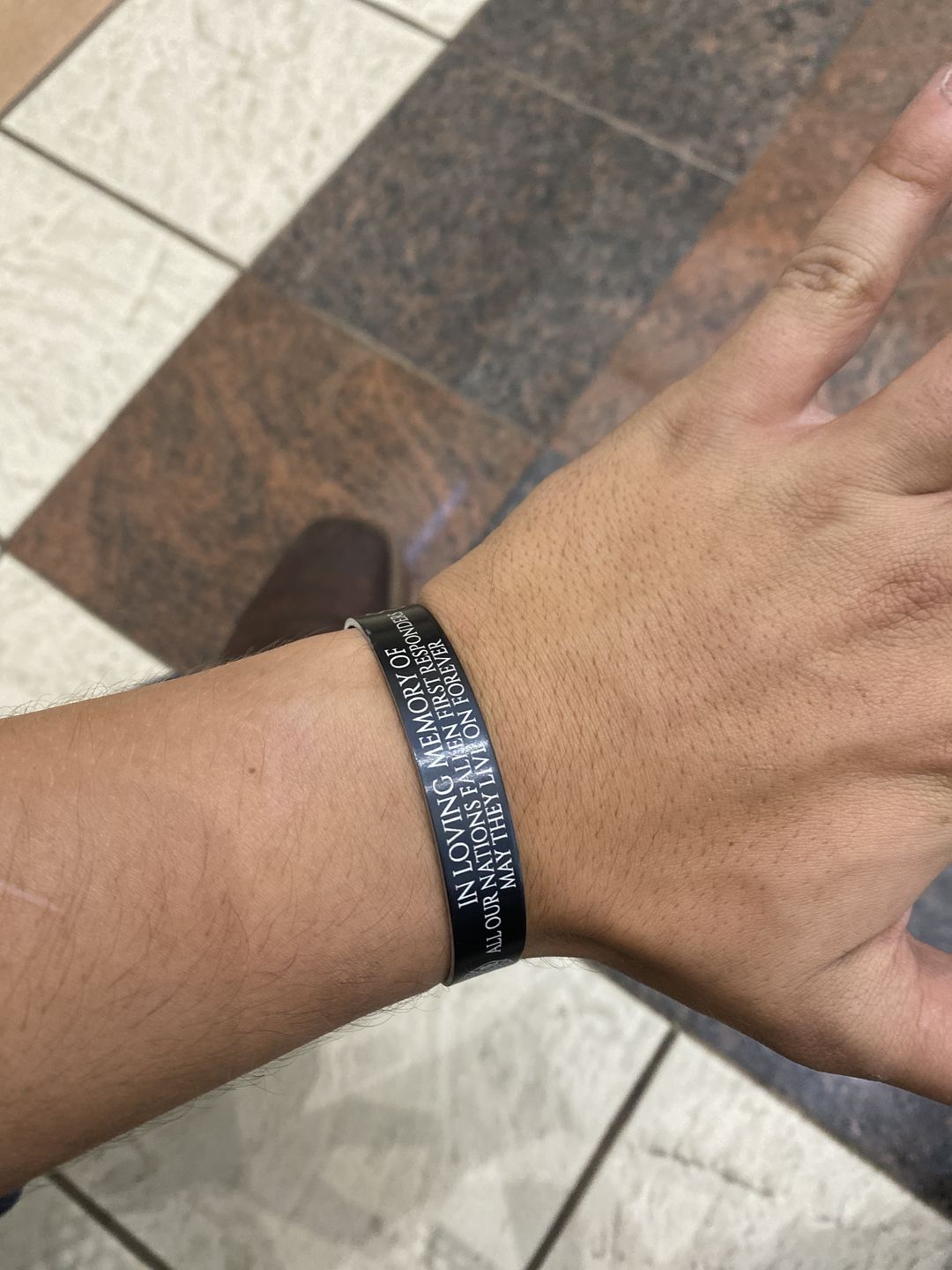 Customer photo review of First Responders Memorial Bracelet