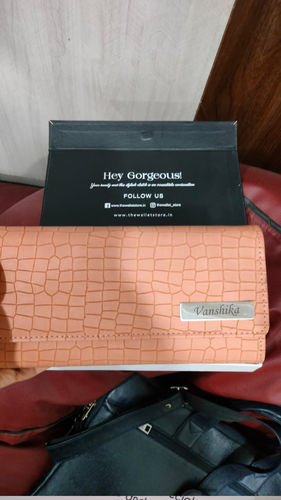 Customer photo review of Personalized Brick Design Clutch With Name & Message Card
