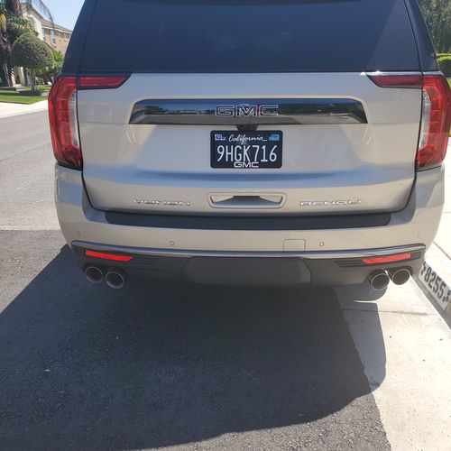 Customer photo review of 2011-2022 CALIFORNIA LICENSE PLATE DMV.CA.GOV - BLACK WITH WHITE TEXT 6"x12" (156.5mm x 305mm)