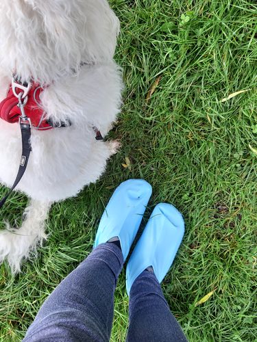 Customer photo review of Unisex Wasserdichte Silikon Überschuhe, ein Paar